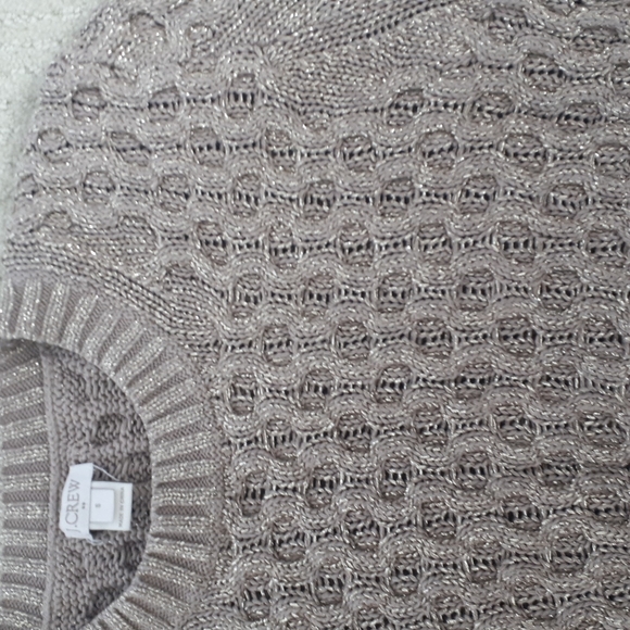 J Crew Sweater, beige/gold, small - Picture 4 of 4
